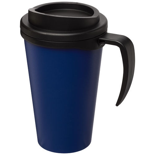 Mug isolant 350 ml promotionnel Americano® Bleu / Noir